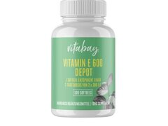 Vitabay Super Vitamina E 600 UI pe doza, doza mare, 100 Capsule vegan